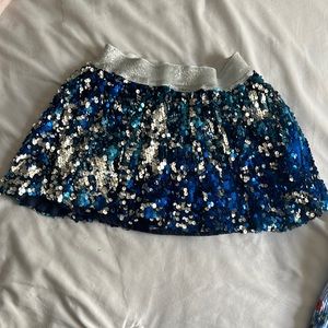 Justice sequin skirt skort (hidden shorts inside)